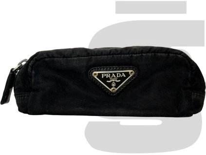 Prada Nylon Vela Tessuto Cosmetic Pouch (Black)