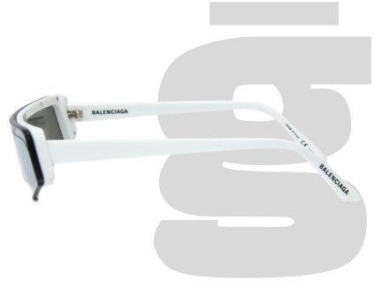Balenciaga BB0003 002 Sunglasses (White)