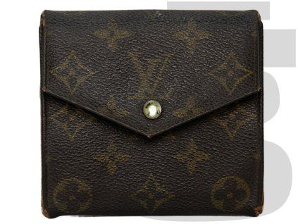 Louis Vuitton Monogram Elisse Button Wallet (Brown)