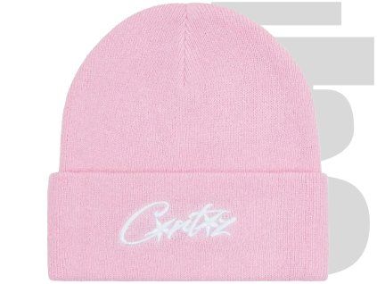 corteiz logo beanie pink 1 copy