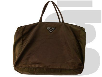Prada Nylon Hand Bag (Brown)