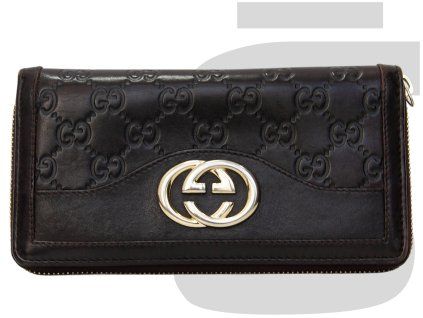 Gucci GG Monogram Sukey Long Wallet (Brown)