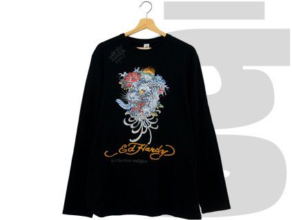 Ed Hardy Rhinestone Panther Longsleeve (Black)