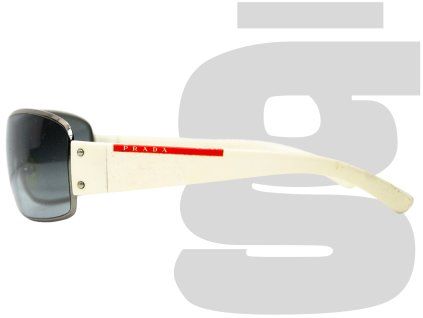 Prada SPS 52E Shield Sunglasses (White)