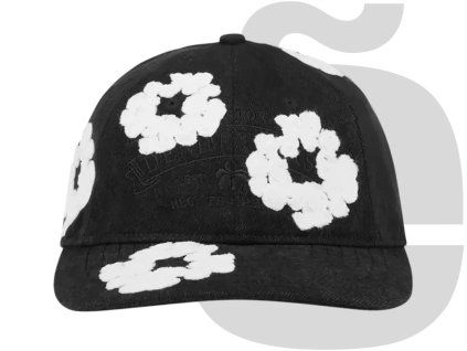 Denim Tears Cotton Wreath Denim Cap (Black)