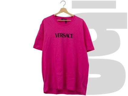 Versace Embroidery Tee (Pink/Black)