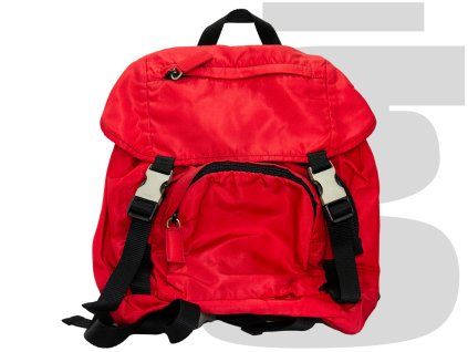 Prada Nylon Backpack (Red)