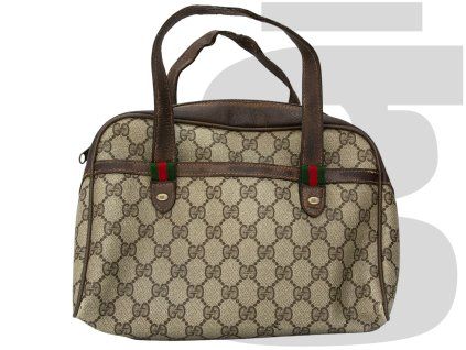 Gucci GG Monogram Leather Bag (Brown)