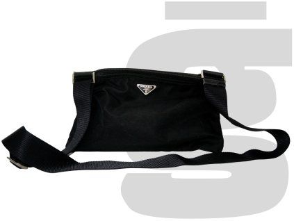 Prada Square Messenger Bag (Black)