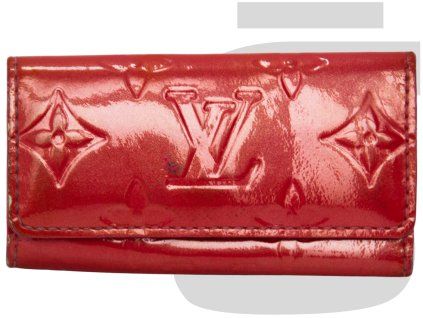 Louis Vuitton Monogram Key Holder (Pink Patent Leather)