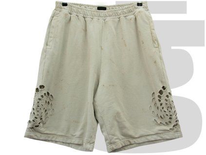 44 Label Group Distressed Shorts (Beige)