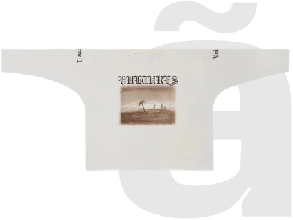 Yeezy Vultures Tracklist Longsleeve (White)