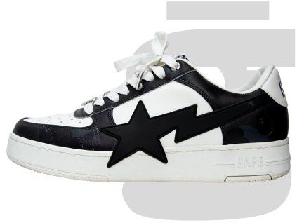 Bape Sta Logo Patch (Black/White)