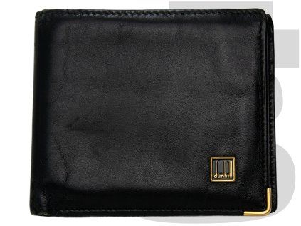 Dunhill Flap Wallet (Black/Gold)