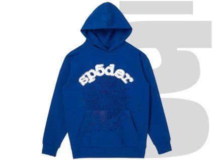 Sp5der Web Rhinestone Hoodie (Blue)