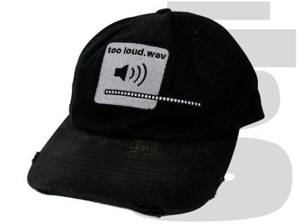 Loudz1 Too Loud Distressed Cap (Black)