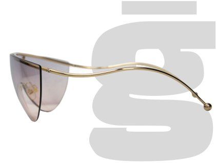 Givenchy GV7152/S HZJO9 130 Shield Sunglasses (Pink/Gold)