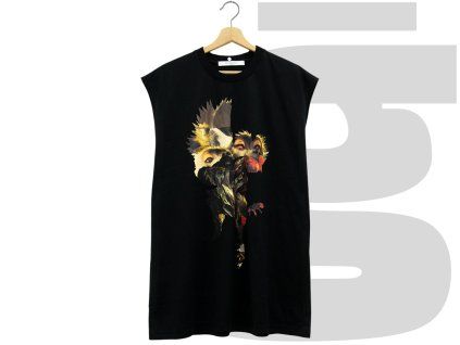 Givenchy Rooster Sleeveless Top (Black)