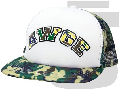 AWGE College Trucker Cap (White/Camo)