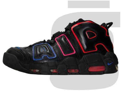 Nike More Uptempo 96 (Black/Bright Crimson)