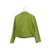 K-Cero Suede Leather Cropped Trucker Jacket (Green)