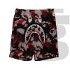Bape Map Camo Shark Sweatshorts (Red)