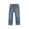 True Religion 5-Pocket Ripped Jeans (Washed Blue)