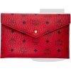 MCM Monogram Leather Pouch (Red)