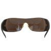 Prada Leather Shield Sunglasses (Black)