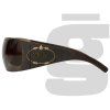 Prada Leather Shield Sunglasses (Black)