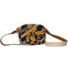 Loewe Floral Print Canvas Shoulder Bag (Blue/Yellow)
