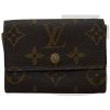 Louis Vuitton Monogram Button Coin Wallet (Brown)