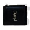 Yves Saint Laurent Zip Leather Wallet (Black)