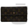 Louis Vuitton Monogram Button Long Wallet (Brown)