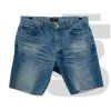 Balenciaga Distressed Denim Shorts (Blue)