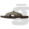 Gucci GG Monogram Supreme Slides (Brown)
