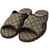 Gucci GG Monogram Supreme Slides (Brown)