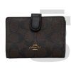 Coach Monogram Zip Wallet (Brown)