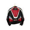 Padana Racing Leather Biker Jacket (Red/Black)