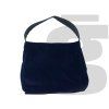 Prada Side Triangle Velour Bag (Navy)