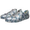 Gucci Ace Low GG Monogram Patent Leather (Silver)