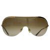 Givenchy SGV3361 Shield Sunglasses (Gold)