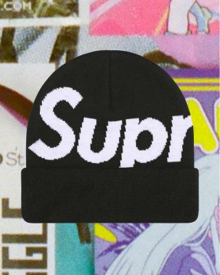 F/W25 Supreme Big Logo Beanie Size: UNI Condition: 10/10 Price: 79€ •Buy online at www.flace.sk (Link in Bio)