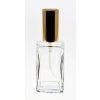 Flakon Square 50 ml rozprasovac kovovy zlaty