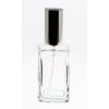 Flakon Square 50 ml rozprasovac kovovy stribrny