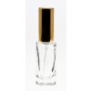 Flakón Square 10ml plast stříbrný