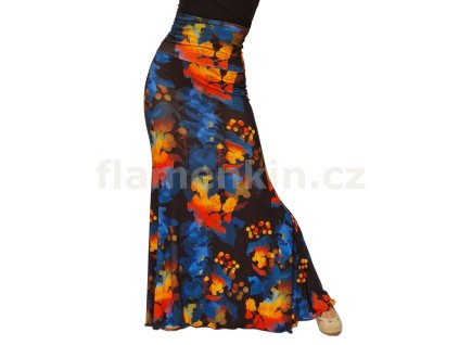 Barevná sukně na flamenco model CALA  LOC2