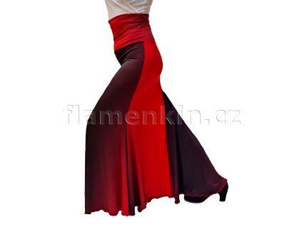 Červenovínová sukně na flamenco model CALA