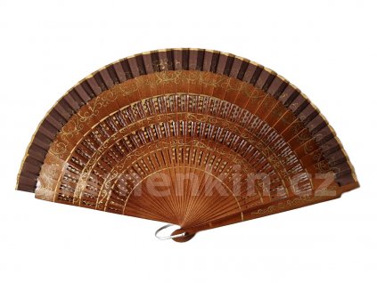 Carved one-sided decorated hand fan MP4204 - more colours