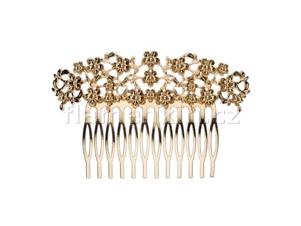 Kovový hřeben ANFER 562150 zlatý